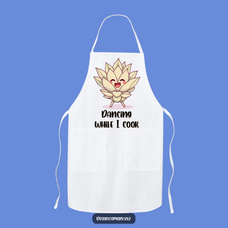 Funny Dancing Agave Kitchen Apron, Desert Fiesta Chef Wear, Great Funny Gift