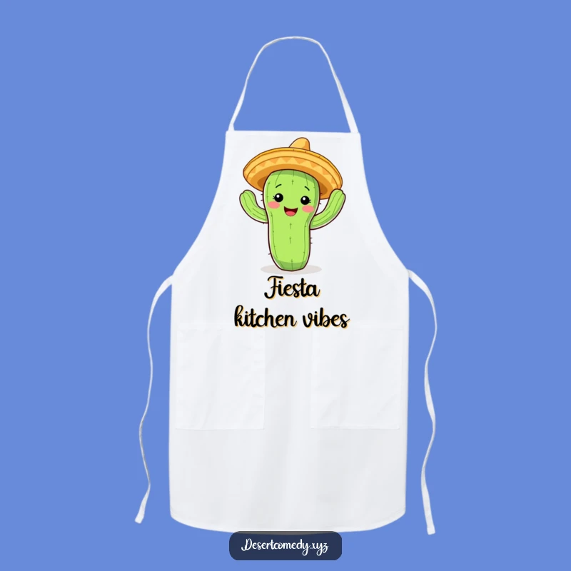 Funny Cactus Fiesta Apron: Cook with Comedic Flair!