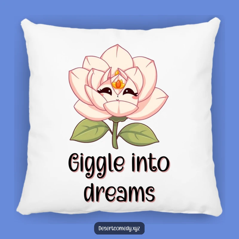 Funny Desert Rose Comfort Pillow: Cozy Giggles & Vibrant Charm!