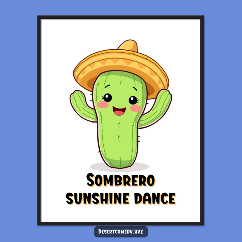 Funny Cactus Fiesta Printable Art: Instant Party Decor!