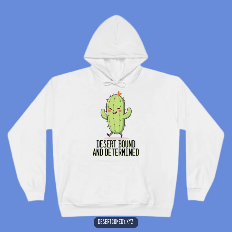 Funny Saguaro Cactus Skipping Hoodie: Cozy Up with Hilarious Desert Fun!