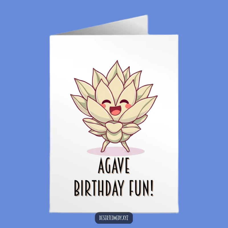 Free Printable Birthday Card: Dancing Agave Hilarious Downloadable Gift