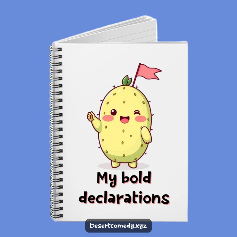 Funny Prickly Pear Flag Notebook: Jot Down Your Shy Thoughts!