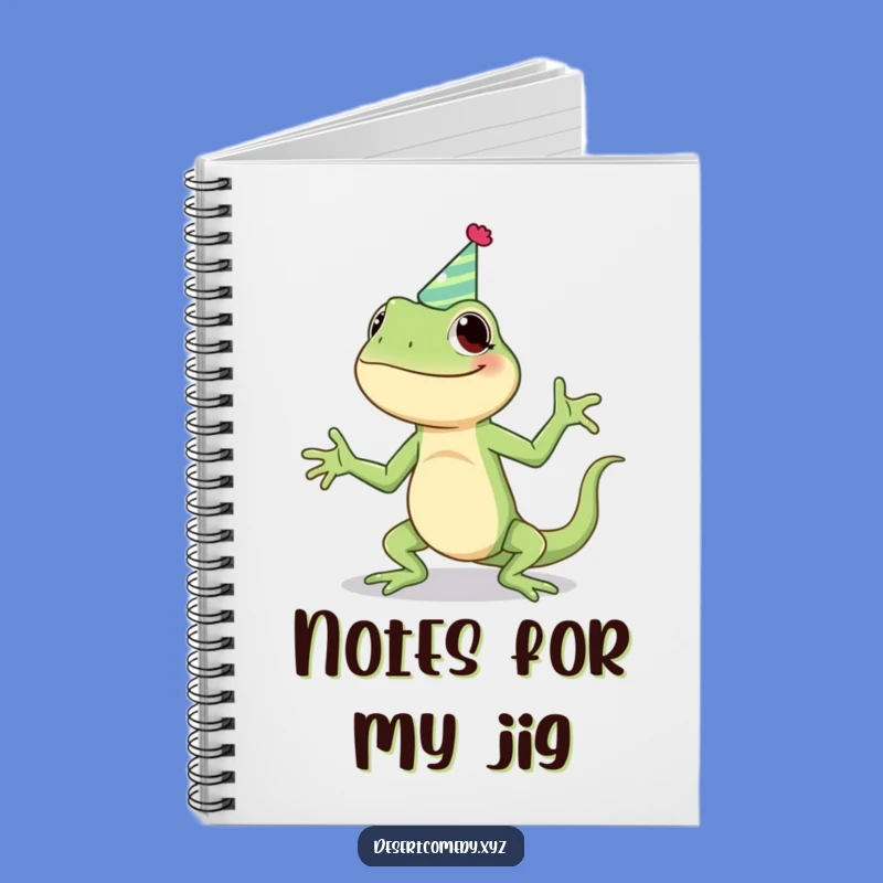 Funny Giggling Lizard Notebook - Hilarious Party Reptile Journal Gift